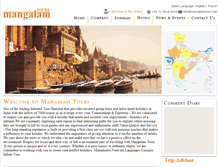 Tablet Screenshot of mangalamtours.net